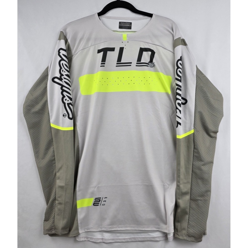 Troy Lee Designs SE Pro Jersey Grid Fog Flo Yellow XL Motocross MTB NWT